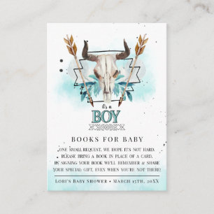 Rustic Skull and Arrows   It's A Boy   Enclosure Card