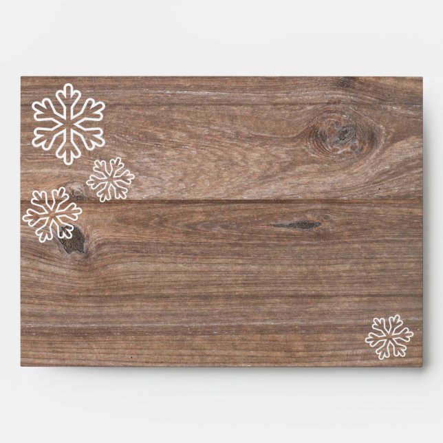 Rustic Snowflake - Envelope (Front)