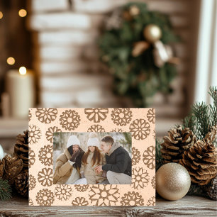 Rustic Snowflakes Etched Frames
