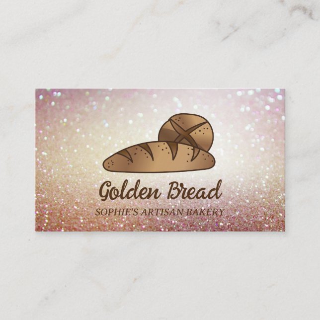 Rustic Sourdough Bread Bakery Baker  Business Card (Front)