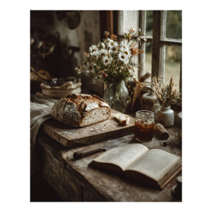 Rustic Sourdough & Wildflowers Photo Print