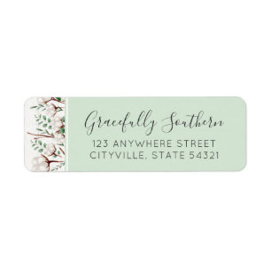 Rustic Southern Cotton Flowers Wood Return Adresse