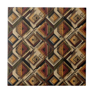 Rustic Southwestern Stripe Pattern (1) Tile