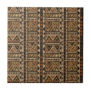 Rustic Southwestern Stripe Pattern (2) Tile