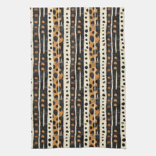Rustic Southwestern Stripe Pattern (3) Kitchen Towel (Vertical)