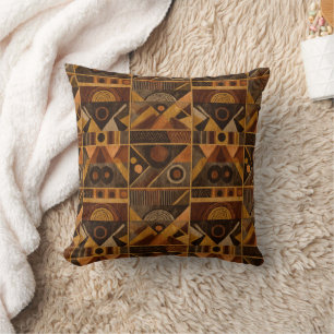 Rustic Southwestern Stripe Pattern (4) Throw Pillow