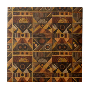 Rustic Southwestern Stripe Pattern (4) Tile