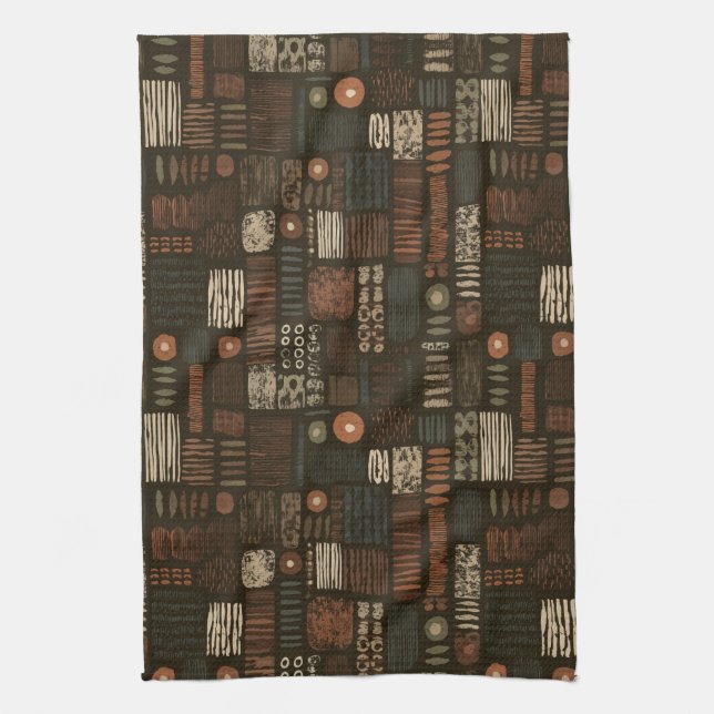 Rustic Southwestern Stripe Pattern (8) Kitchen Towel (Vertical)