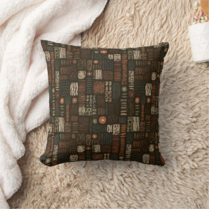 Rustic Southwestern Stripe Pattern (8) Throw Pillow