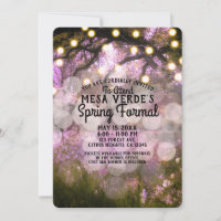 Rustic Spring Enchanted Forest Lights Spring Prom