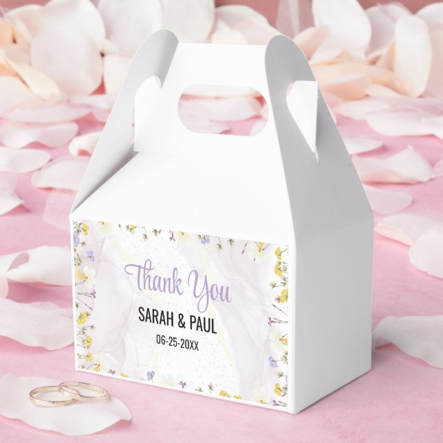 Rustic Spring Floral Elegant Wedding Favor Box (Wedding)