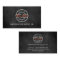 Rustic Stamped Logo on Black Wood Construction