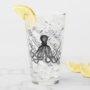 rustic steampunk nautical modern vintage octopus glass