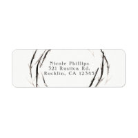 Rustic Sticks Twigs Branches Wreath Invitation