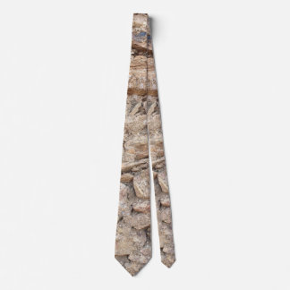 Rustic Stone Texture in Earth Brown Shades Tie