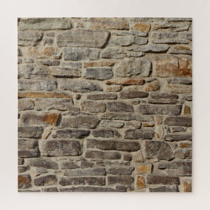 Rustic stone wall, textured decor jigsaw puzzle