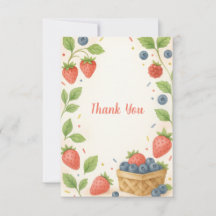 Rustic Strawberry Blueberry Baby Berry Sweet 