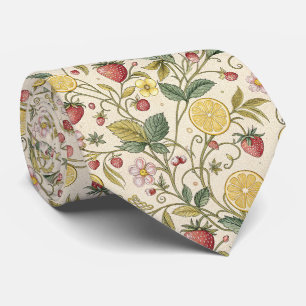 Rustic Strawberry & Citrus Earthy Pattern (3) Tie