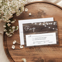 Rustic String Lights Barn Wood With Meal Choice