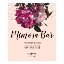  Rustic string lights bridal shower mimosa bar   P