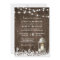Rustic String Lights White Lantern Winter Wedding