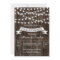 Rustic string lights wood wedding couples shower