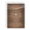 Rustic String of Lights Wedding Invitation