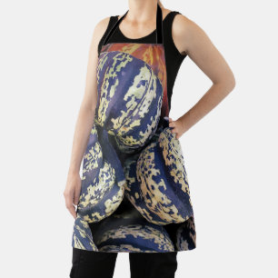Rustic Striped Pumpkins Apron