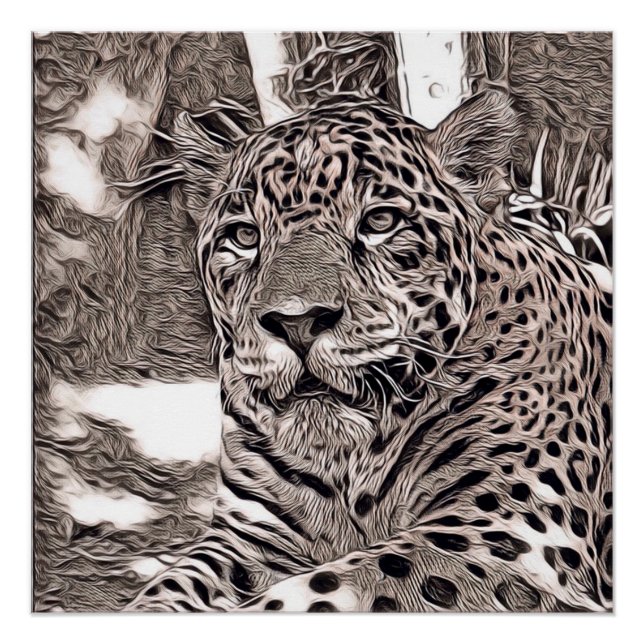 rustic style - jaguar poster (Front)