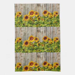 Rustic Style Sunflower Kitchen Towel
