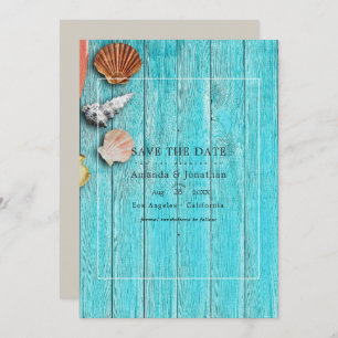 Rustic Summer Beach Wedding Save The Date