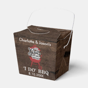 Rustic Summer Engagement Party I Do BBQ Favor Box