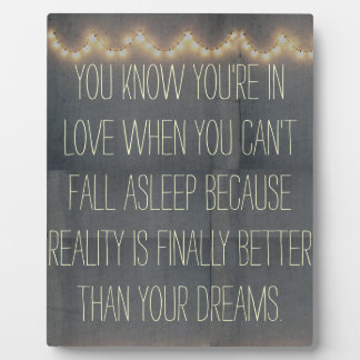 Rustic Summer Fairy Lights Inspirational Love Plaque