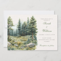 Rustic summer green forest Wedding