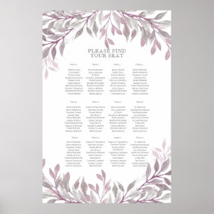 Rustic Summer Wedding Seating Chart