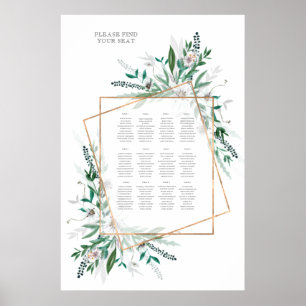 Rustic Summer Wedding Seating Chart