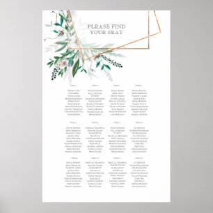 Rustic Summer Wedding Seating Chart