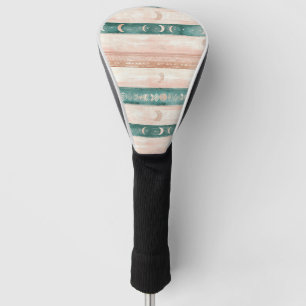 Rustic Sun Moon Pattern for Spiritual Living Golf Head Cover