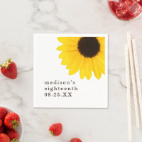 Rustic Sunflower 18th Birthday Party
