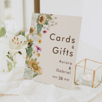 Rustic Sunflower Beige Wedding Cards and Gifts