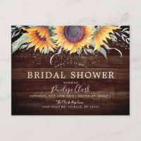 Rustic Sunflower Bloom | Floral Bridal Shower