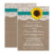 Rustic Sunflower, Burlap & Lace Bridal Shower