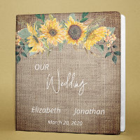 Rustic Sunflower Burlap Wedding Country