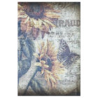 Rustic Sunflower Butterfly Ephemeral Decoupage
