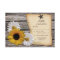 Rustic Sunflower Daisy Wedding Reply Card