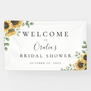 Rustic Sunflower Eucalyptus Event Banner