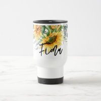 Rustic Sunflower Eucalyptus Personalized