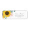 Rustic Sunflower Eucalyptus Return Address Label