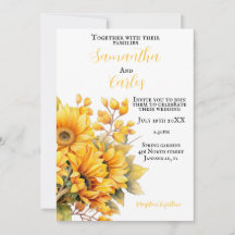rustic sunflower, golden yellow wedding