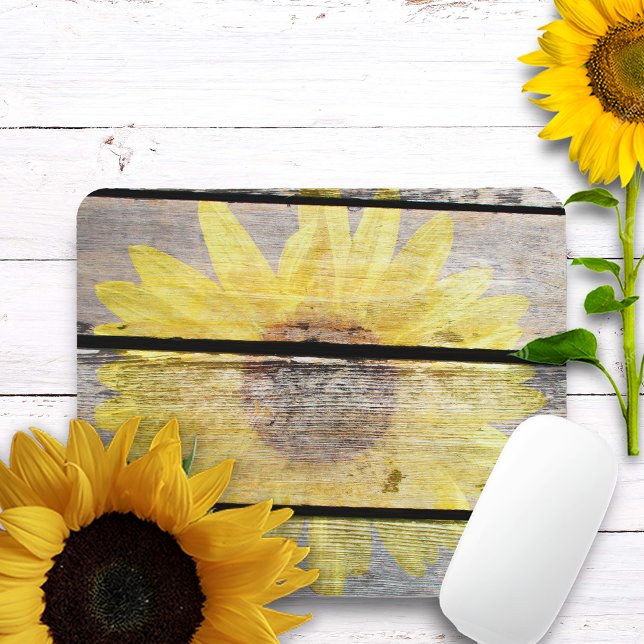 Rustic Sunflower Mouse Pad (Creator Uploaded)